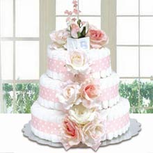 Bloomers Baby Classic Pink Diaper Cake