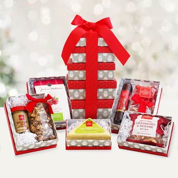 Seasons Greetings Gift Tower