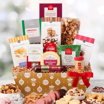 Holiday Greetings Gift Basket