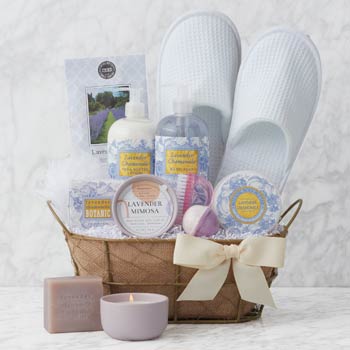 Lavender Bath and Body Basket