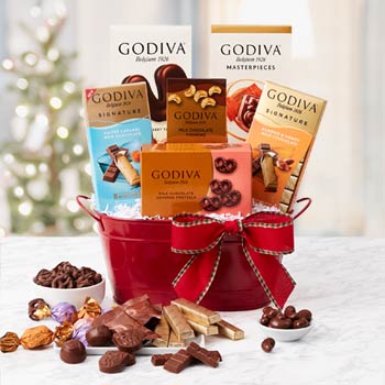 Christmas Godiva Gift Basket