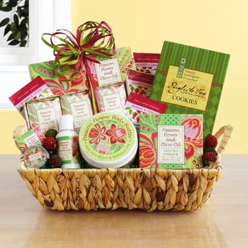 Passion Flower Spa Basket