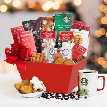 Starbucks Christmas Basket
