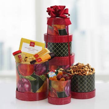 Holiday Snacks Gift Tower