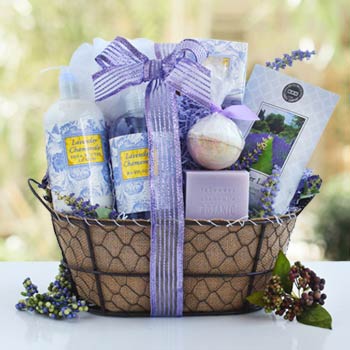 Lavender Bath and Body Basket