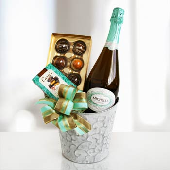 Wine and Chocolate Gift Basket