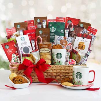 Starbucks Winter Coffee Basket