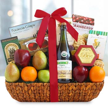 Fruit & Cider Gift Basket