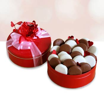 Valentines Day Cookie Gift Tin