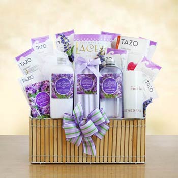 Lavender Bath and Body Basket