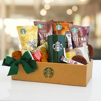 Starbucks Coffee & Coffee Press Gift Basket