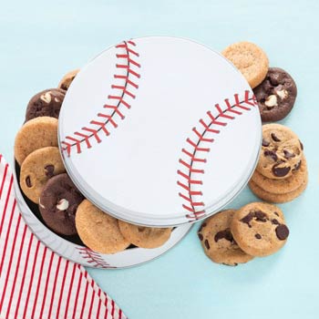 Baseball Cookie Tin