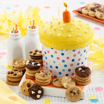 Mrs. Fields Birthday Cake Cookie Box