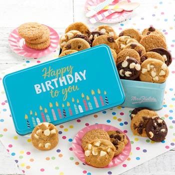 Mrs. Fields Happy Birthday Tin