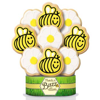 Bumble Bee Thank You Cookie Gift Bouquet