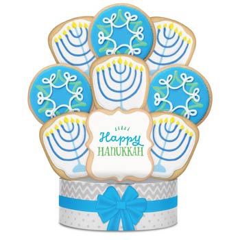 Hanukkah Holiday Cookie Bouquet