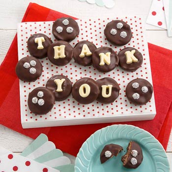 Thank You Chocolate-Covered Cookie Gift