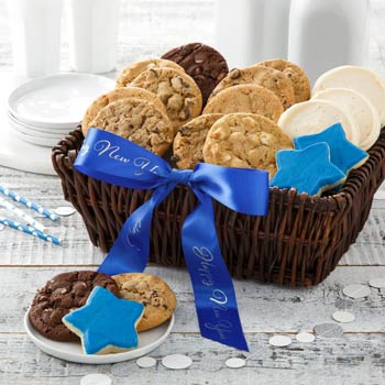 Happy New Year Cookie Basket