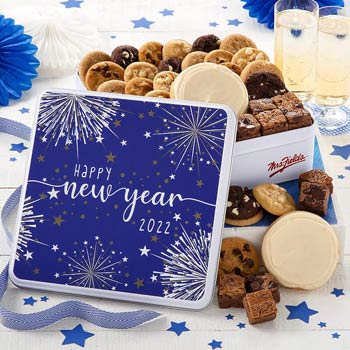 Mrs. Fields New Year Cookie Tin
