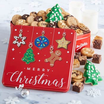 Mrs. Fields Merry Christmas Cookie Tin