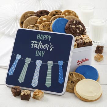 Mrs. Fields Fathers Day Tie Cookie Box