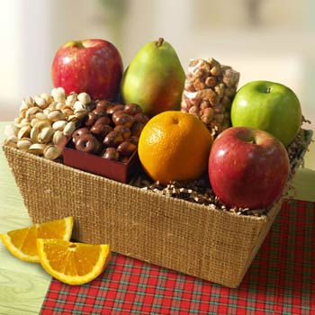 Organic Fruit and Nut Basket
