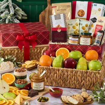 Christmas Gourmet Fruit Basket