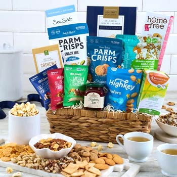 Deluxe Healthy Snack Gift Basket