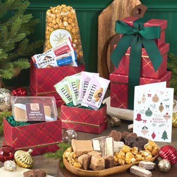 Corporate Christmas Snack Tower