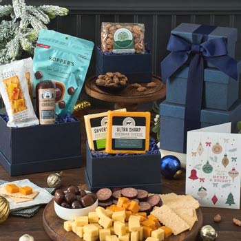 Business Holiday Gift Tower