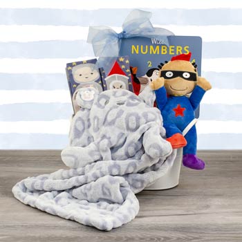 Superhero Baby Boy Basket