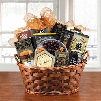 With Sympathy Gift Basket